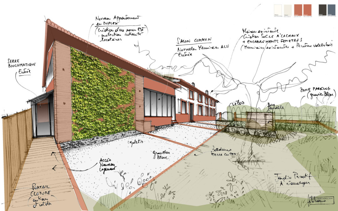 Rénovation et réagencement d’une bâtisse ancienne pour création de logements touristiques