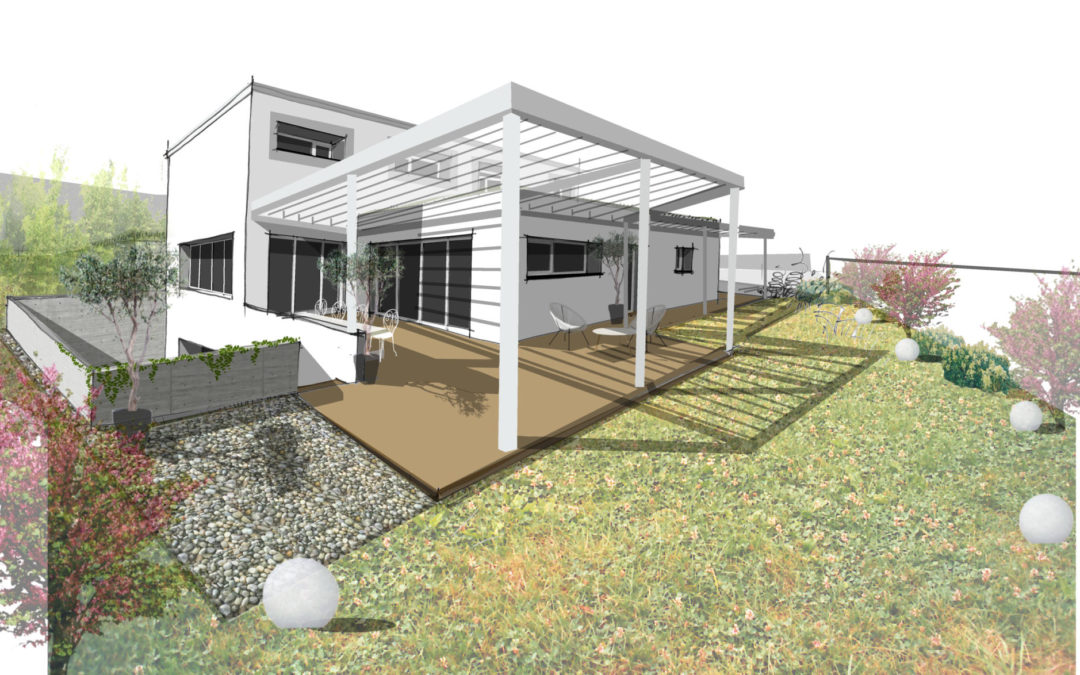 MAISON CONTEMPORAINE BIOCLIMATIQUE AVEC PISCINE