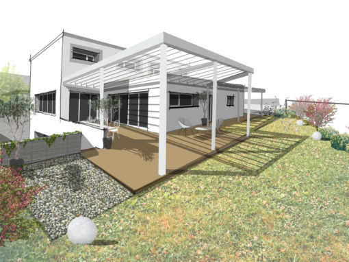 MAISON CONTEMPORAINE BIOCLIMATIQUE AVEC PISCINE