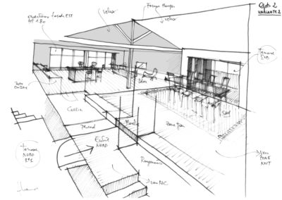 LES CAMMAZES_Réhabilitation gites_Federica Lavezzo Architecte_Vue Interieure