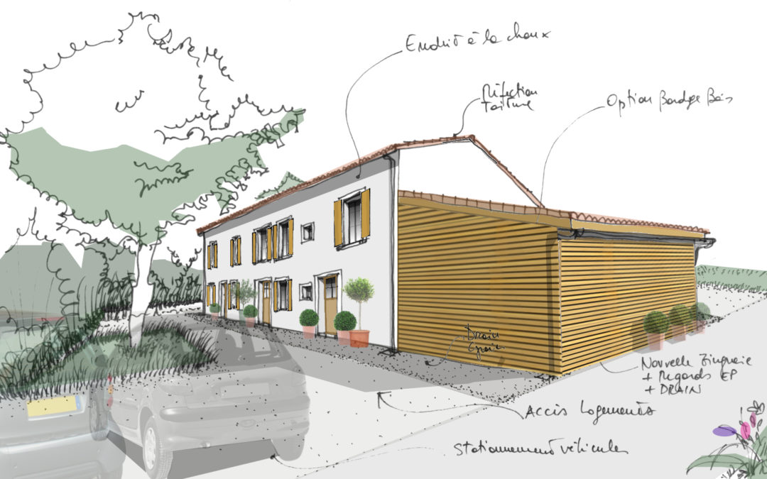 RÉHABILITATION D’UNE BÂTISSE RURALE A USAGE MIXTE HABITATION, GITES ÉTAPES et AGRICOLE