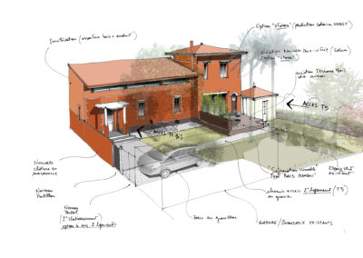 RENOVATION ET SURELEVATION MAISON INDIVIDUELLE_Toulouse_Lavezzo Architecte